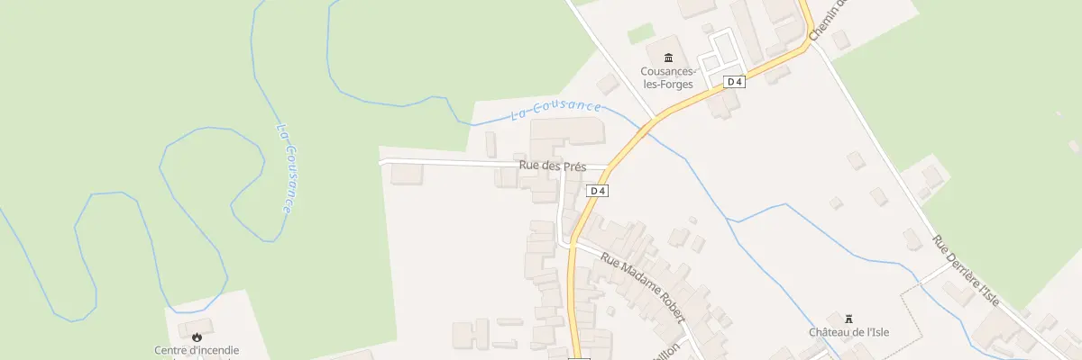 Plan du 9 Rue des Pres à Cousances-les-Forges