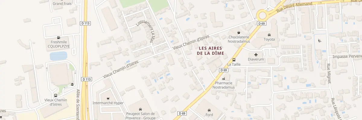 Plan du 229 Vieux Che d’Istres à Salon-de-Provence