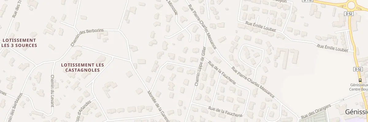 Plan du 50 Rue du Clos des Lys à Génissieux