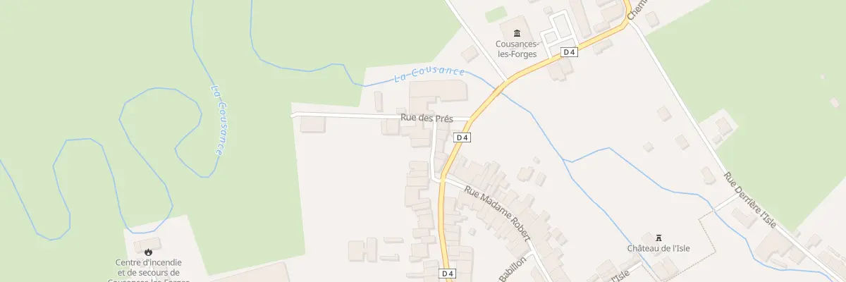 Plan du 7 Rue des Pres à Cousances-les-Forges