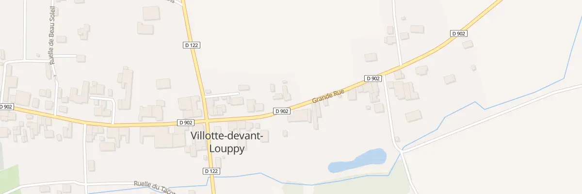 Plan du 51 Grande Rue à Villotte-devant-Louppy
