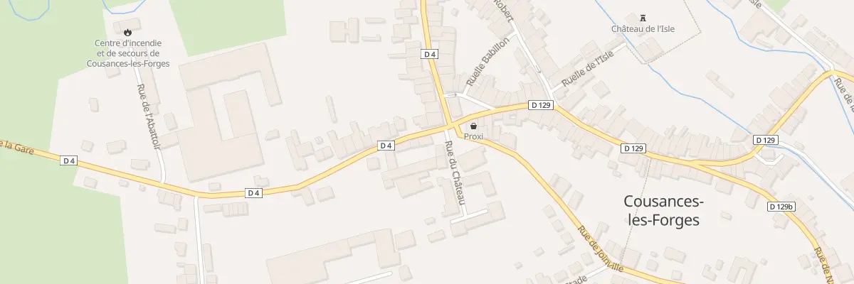 Plan du 2 Rue du Chateau à Cousances-les-Forges