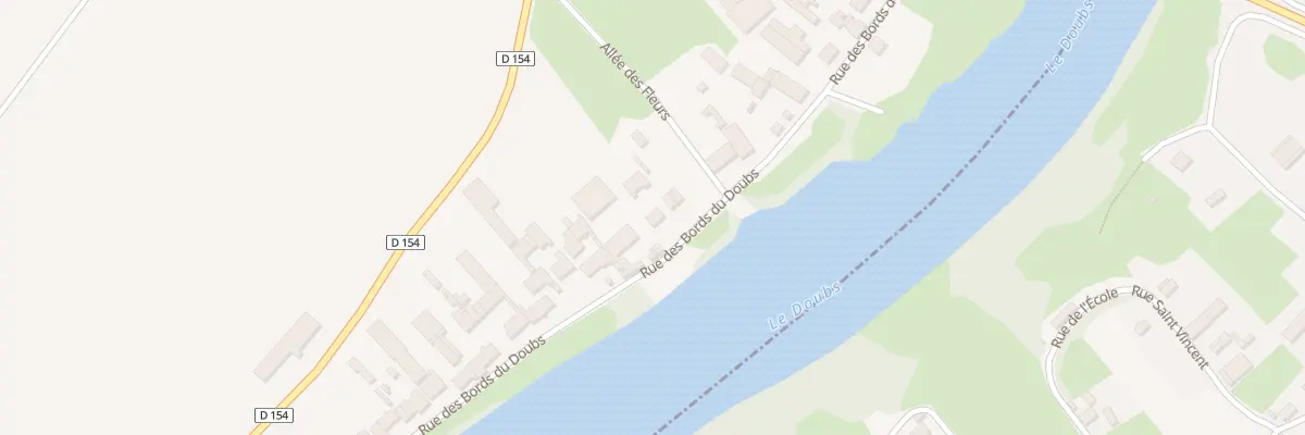 Plan du 21 Rue des Bords du Doubs à Saunières