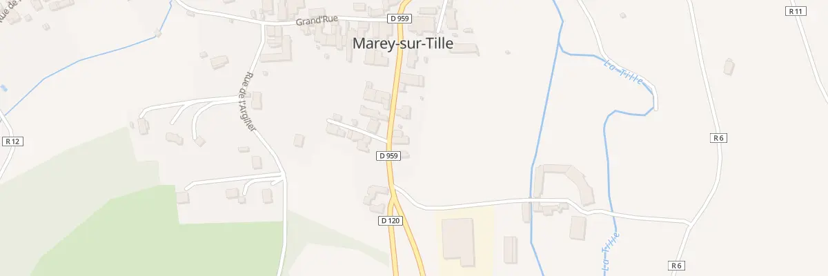 Plan du 9003 Rue de Varoux à Marey-sur-Tille