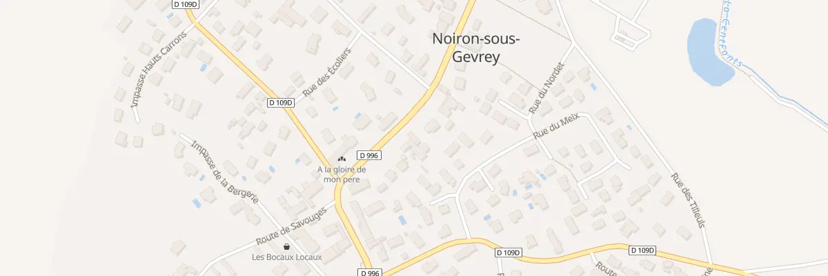 Plan du 5 Rte de Seurre à Noiron-sous-Gevrey
