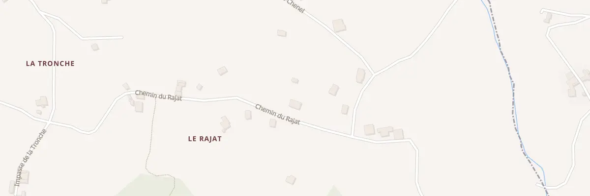 Plan du 745 Che du Rajat à Meyssiez