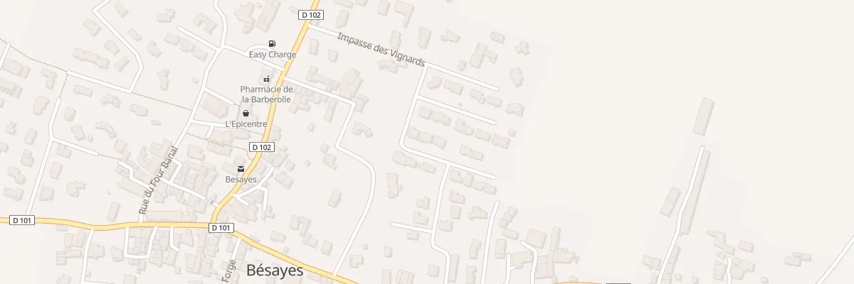Plan du Vignard à Bésayes