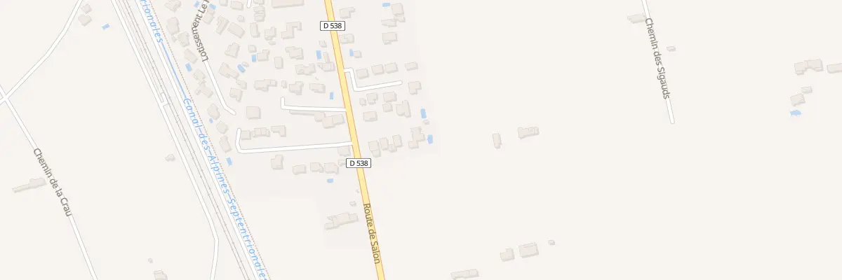 Plan du 829 Rte de Salon à Sénas