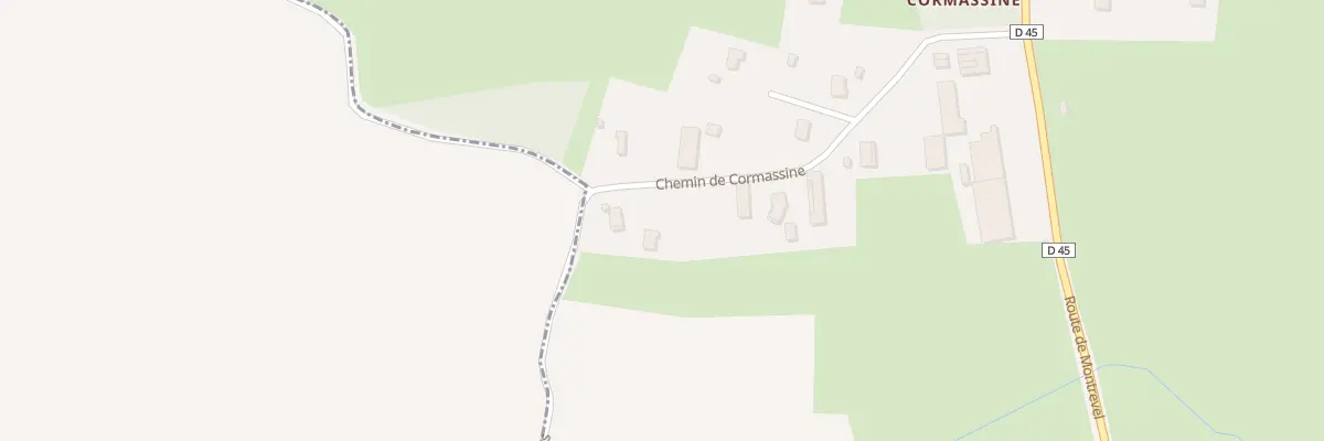 Plan du 301 Che de Cormassine à Curtafond