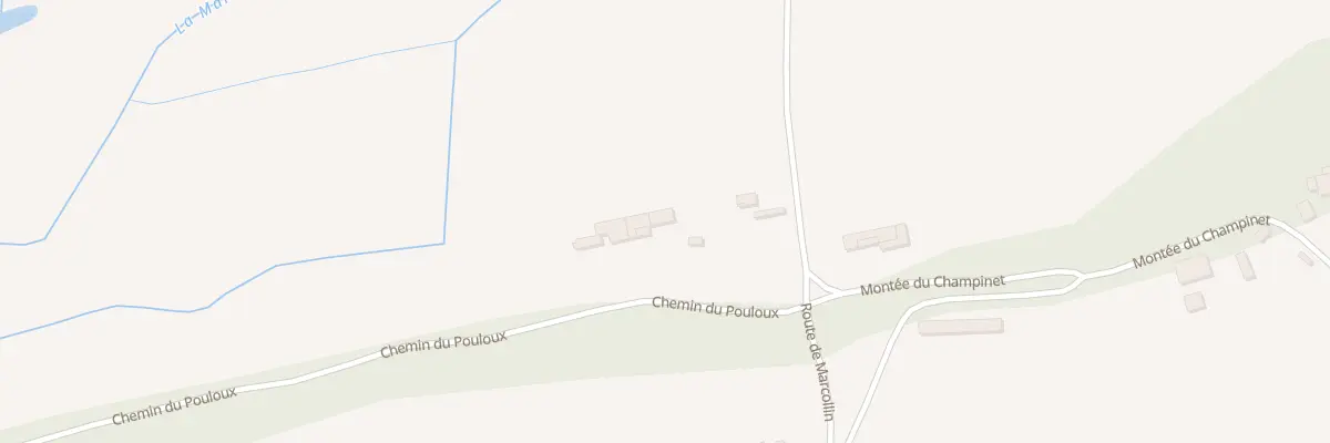Plan du 1214 Rte de Marcollin à Saint-Barthélemy