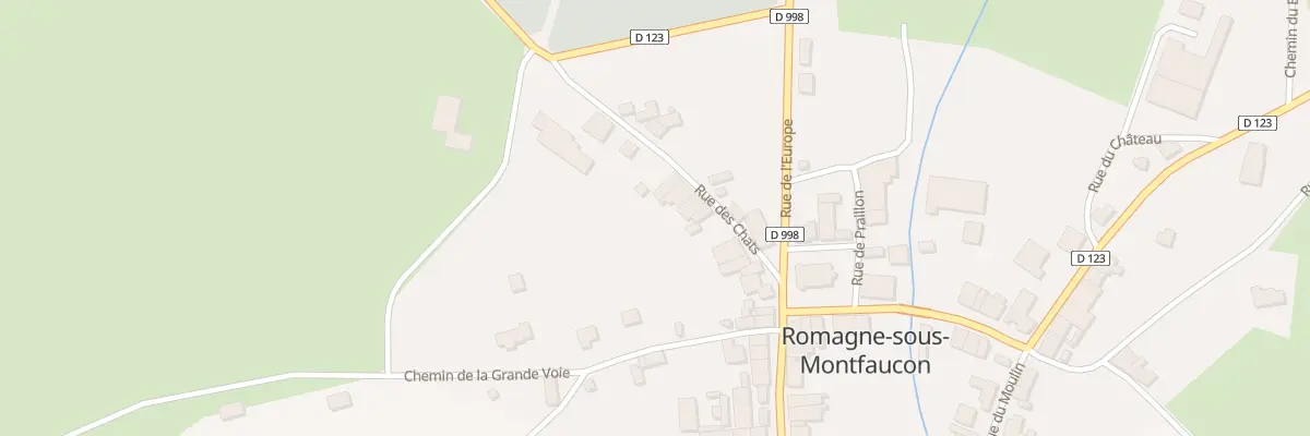 Plan du 9 Rue des Chats à Romagne-sous-Montfaucon