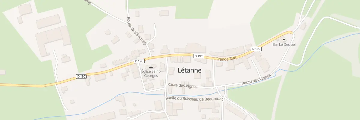 Plan du 9 Grande Rue à Létanne