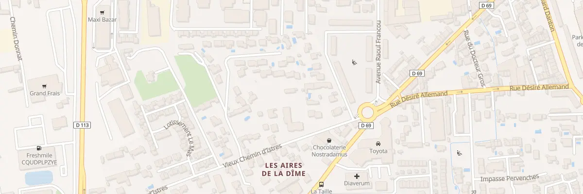 Plan du 118 Vieux Che d’Istres à Salon-de-Provence
