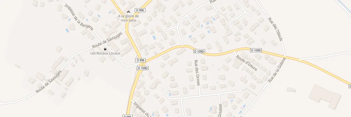 Plan du 8 Rte d’Izeure à Noiron-sous-Gevrey