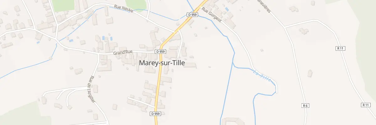 Plan du 9002 Rue Derriere l’Eglise à Marey-sur-Tille