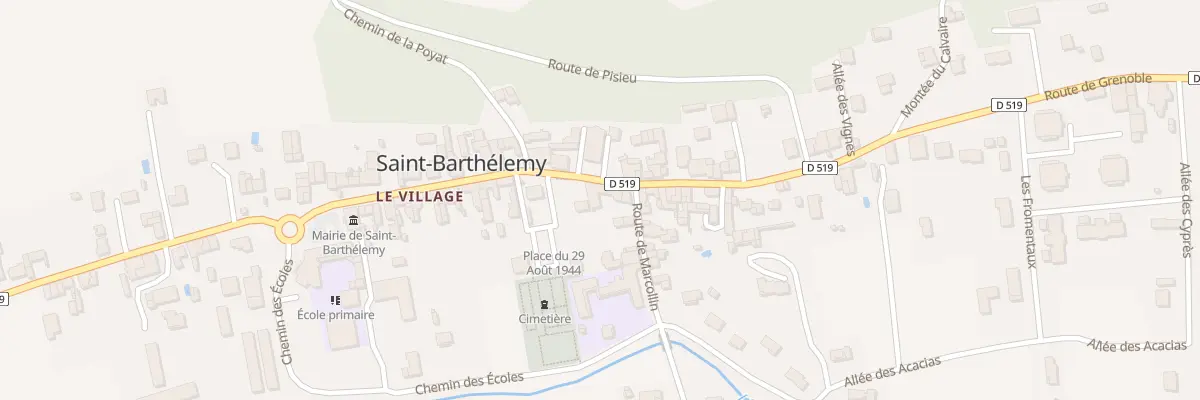 Plan du 9 Rte de Beaurepaire à Saint-Barthélemy