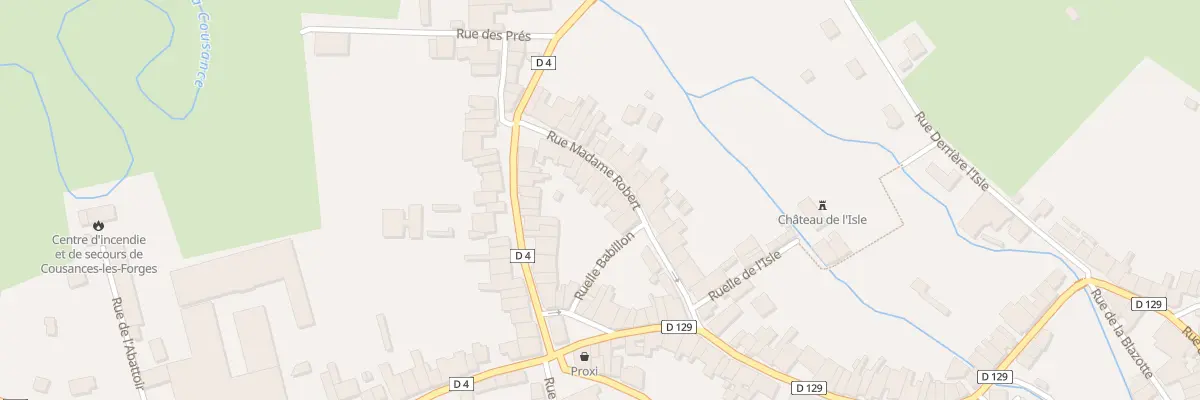 Plan du 12 Rue Madame Robert à Cousances-les-Forges