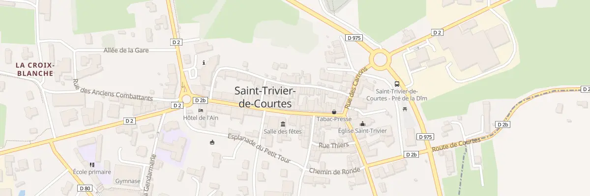 Plan du 80 Gr Gde Rue à Saint-Trivier-de-Courtes