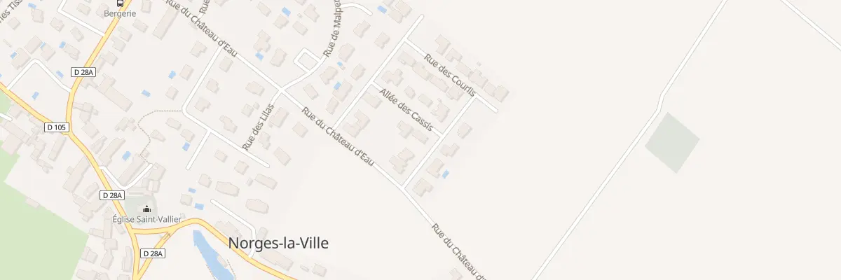 Plan du 5 Rue des Courlis à Norges-la-Ville
