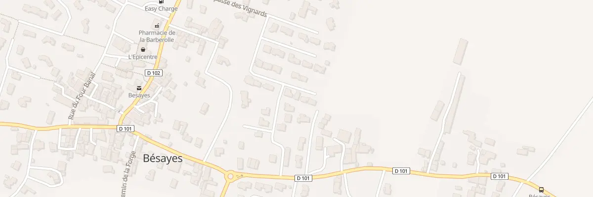 Plan du 6 Imp des Cheminots à Bésayes