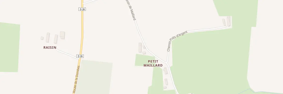 Plan du 348 Che de Maillard à Condeissiat