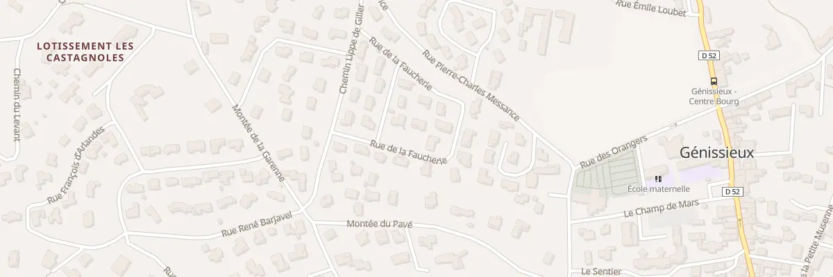 Plan du 115A Rue de la Faucherie à Génissieux