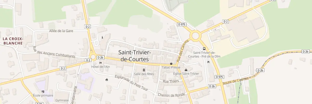 Plan du 75 Rue de l’Ancien Collège à Saint-Trivier-de-Courtes