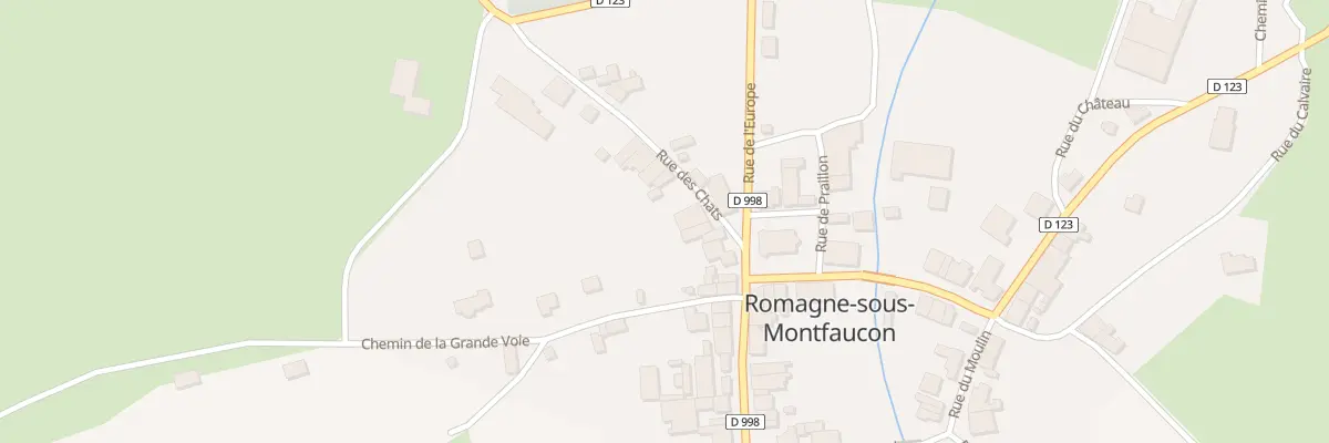 Plan du 3 Rue des Chats à Romagne-sous-Montfaucon