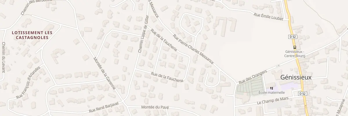 Plan du 275A Rue de la Faucherie à Génissieux