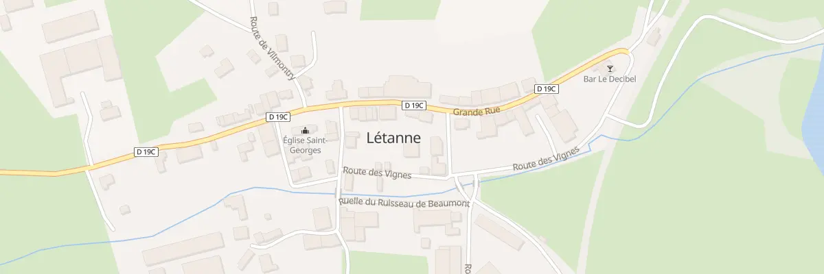 Plan du 13 Grande Rue à Létanne