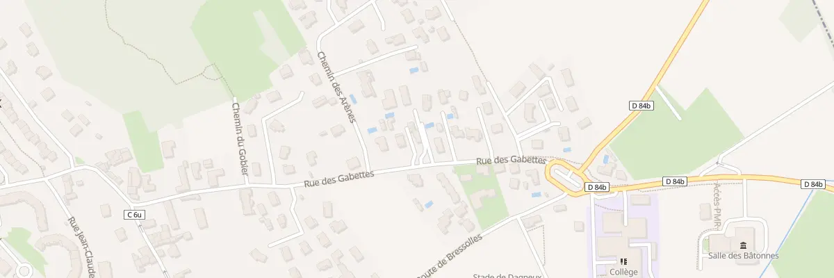 Plan du 343 Rue des Gabettes à Dagneux