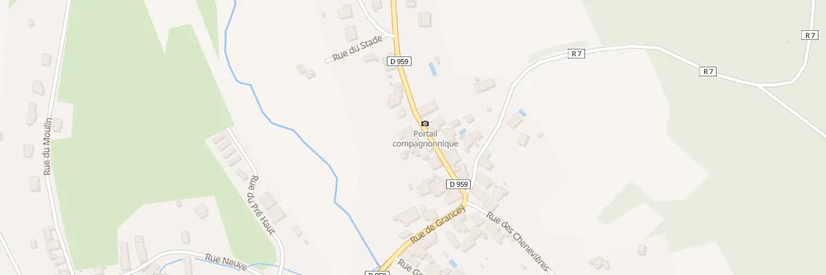 Plan du 9008 Rue de Grancey à Marey-sur-Tille