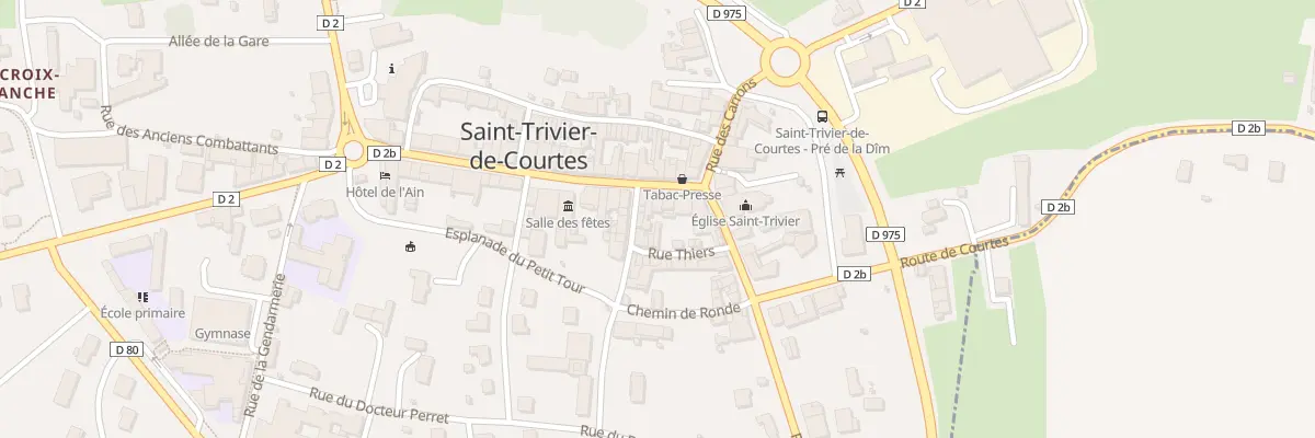 Plan du 5106 Rue Thiers à Saint-Trivier-de-Courtes