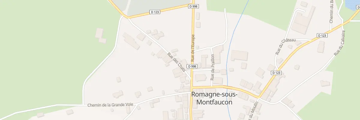 Plan du 2 Rue des Chats à Romagne-sous-Montfaucon