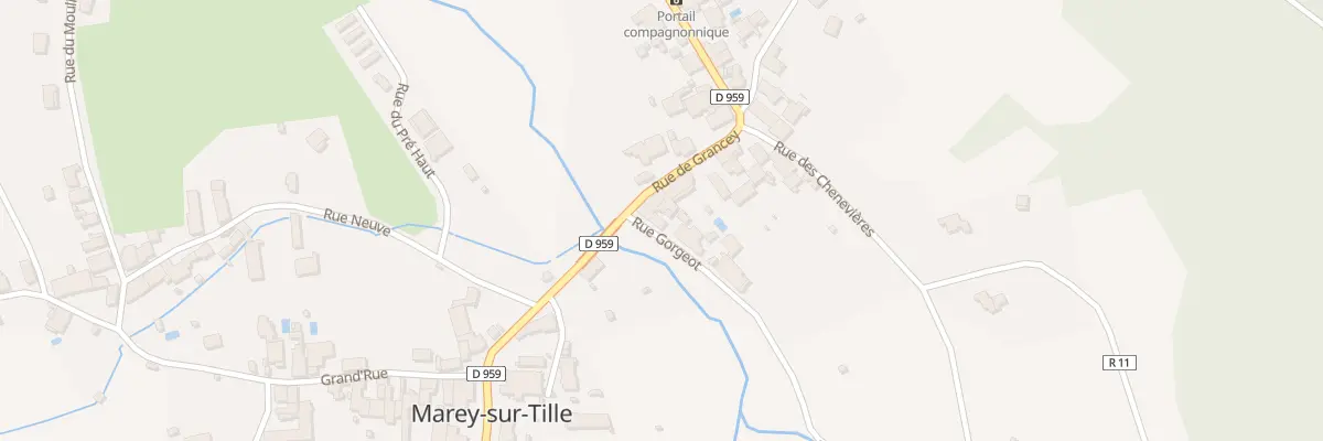 Plan du 1 Rue Gorgeot à Marey-sur-Tille