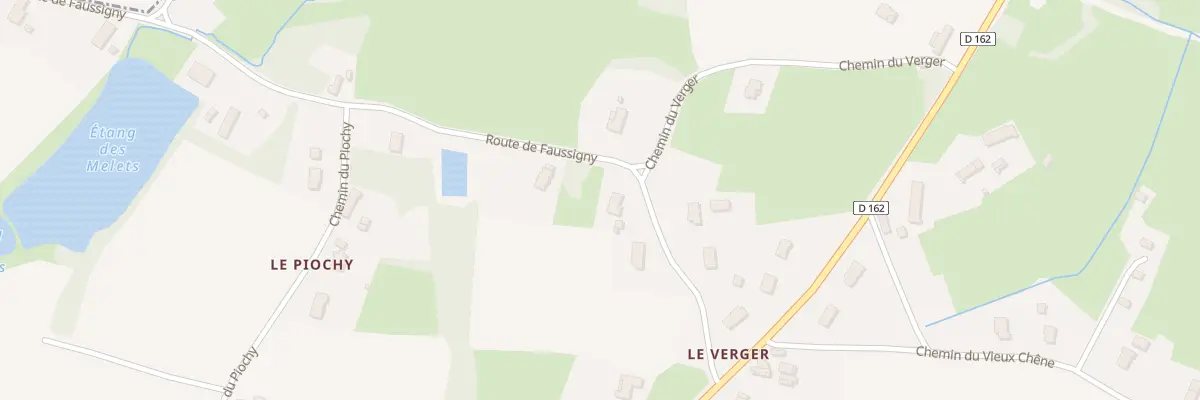 Plan du 7 Rte de Faussigny à Lessard-en-Bresse
