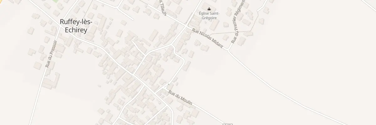 Plan du 5 Rue de la Cure à Ruffey-lès-Echirey