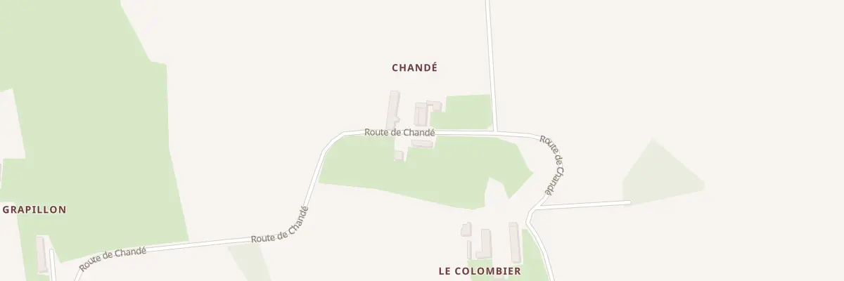 Plan du 792 Rte de Chandé à Vandeins