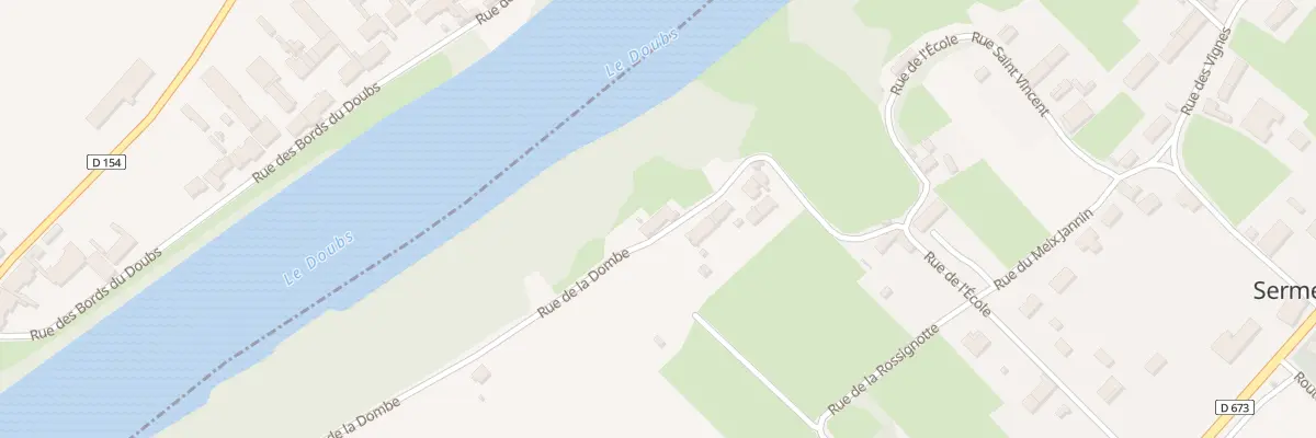 Plan du 9 Rue de la Dombe à Sermesse