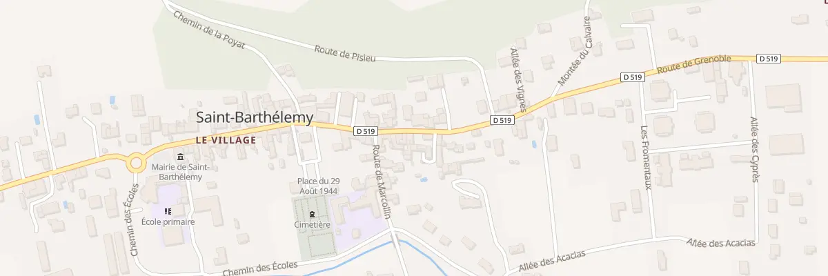 Plan du 84 Rte de Grenoble à Saint-Barthélemy