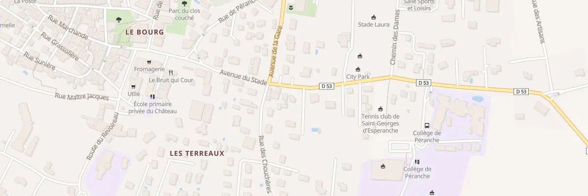 Plan du 180 Av du Stade à Saint-Georges-d’Espéranche