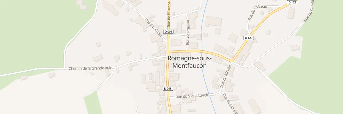 Plan du 1 Rue de l’Argonne à Romagne-sous-Montfaucon