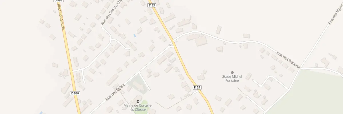 Plan du 22 Rue de l’Eglise à Corcelles-lès-Cîteaux