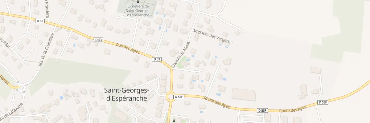 Plan du 2 Imp des Bleuets à Saint-Georges-d’Espéranche