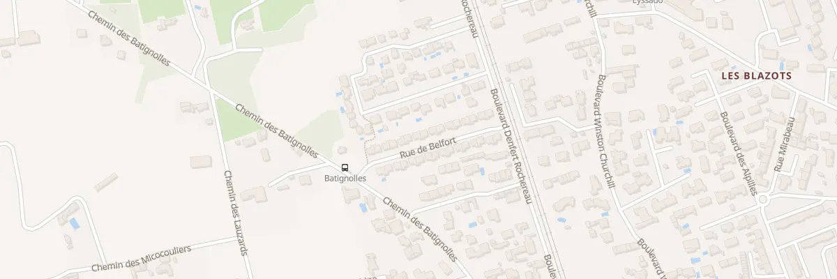 Plan du 100 Rue de Belfort à Salon-de-Provence