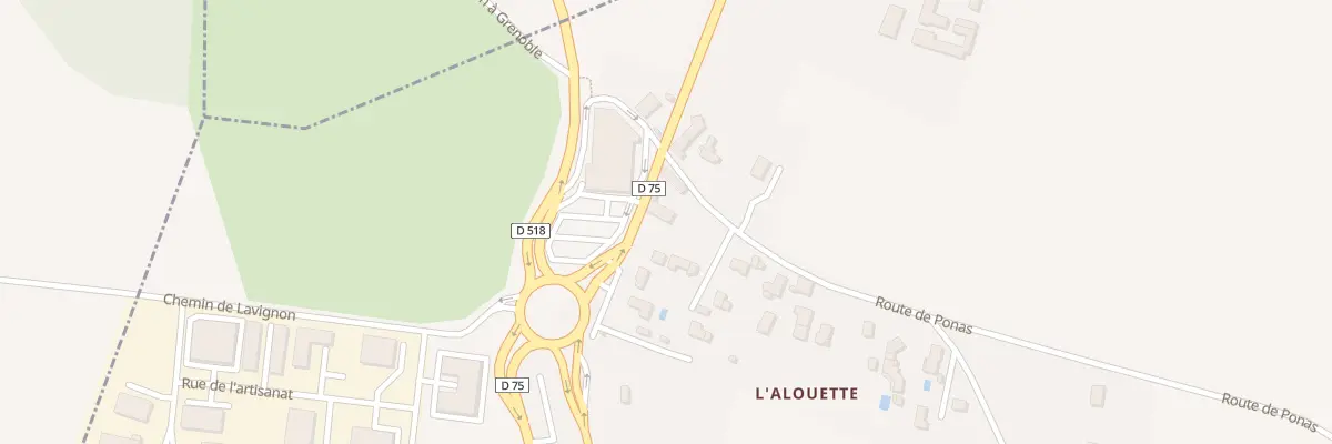 Plan du 221 Rte de Cremieu à Bonnefamille