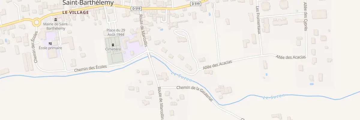 Plan du 81 All des Acacias à Saint-Barthélemy