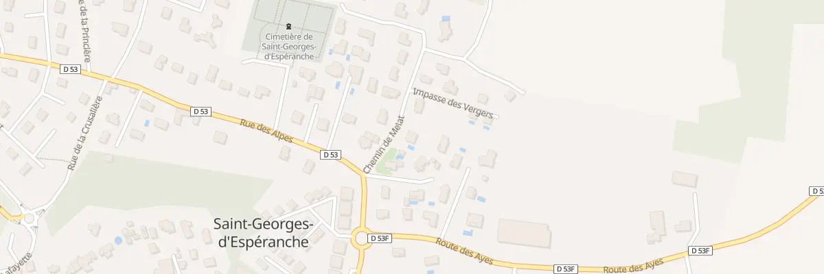 Plan du 3 Che de Melat à Saint-Georges-d’Espéranche