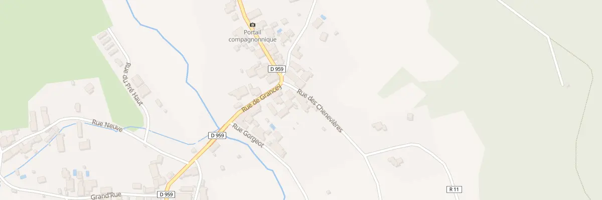 Plan du 2 Rue des Chenevières à Marey-sur-Tille