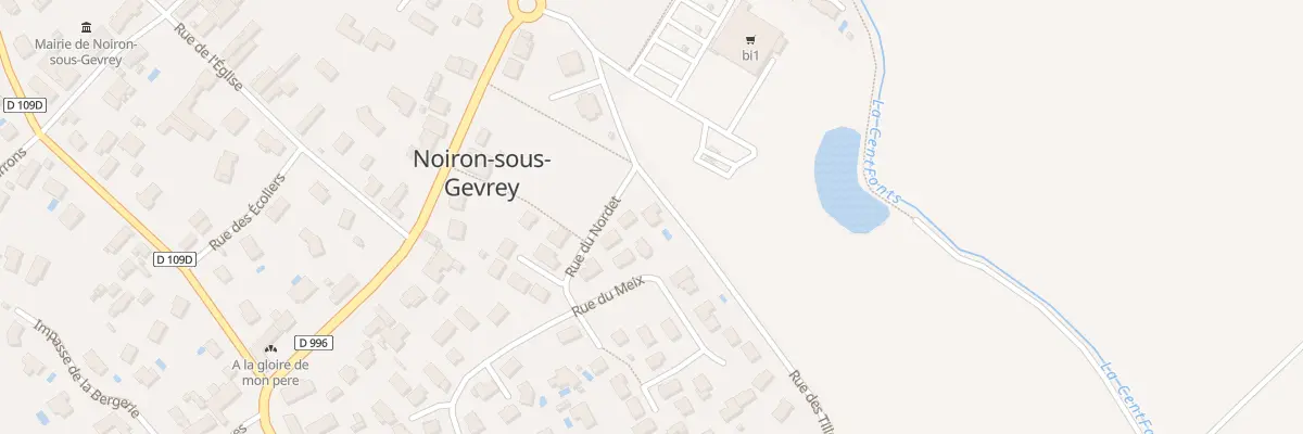 Plan du 8 Rue du Nordet à Noiron-sous-Gevrey